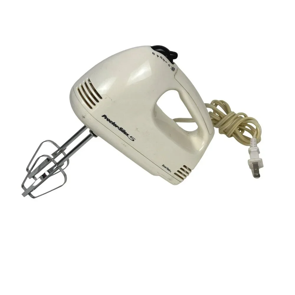 Vintage Proctor Silex 5-Speed Hand Mixer 62515R White